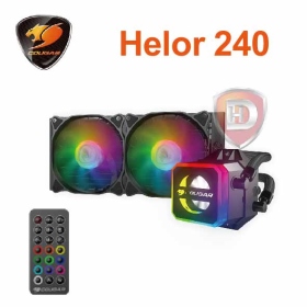 COUGAR 美洲獅 Helor 240 水冷排/RGB冷頭/厚:6cm(冷排風扇)