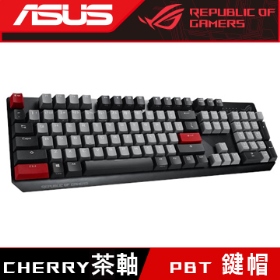 華碩 ROG STRIX SCOPE PBT 機械式電競鍵盤/有線/茶軸/中文/櫻桃軸