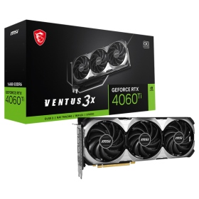 微星 RTX4060Ti VENTUS 3X 16G OC(2625MHz/30.8cm/三風扇/註五年)Torx FAN 4.0