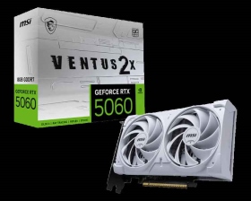 微星 RTX5060 8G VENTUS 2X OC WHITE 純白(2535MHz/20cm/雙風扇/註冊四年)