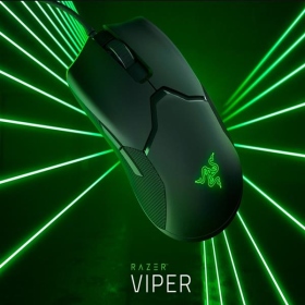 Razer Viper 毒奎光學微動輕量電競滑鼠/有線/16000dpi/RGB/69g【過年特惠2/1至2/21】