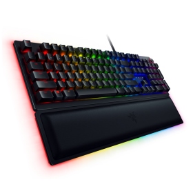 Razer Huntsman Elite 獵魂光蛛菁英版機械式鍵盤/有線/光軸(青軸感)/數位鈕/英文/RGB
