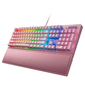 Razer BlackWidow V3 黑寡婦機械式鍵盤(粉晶)/有線/綠軸/英文/手托/鋁製結構/Rgb