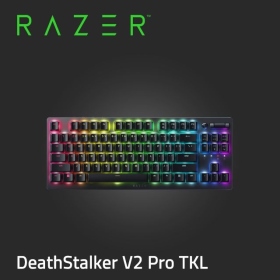 Razer DeathStalker V2 Pro TKL 噬魂金蝎 三模鍵盤/80%/有線-無線-藍牙/紅軸/英文/多功能媒體鍵/巨集錄製