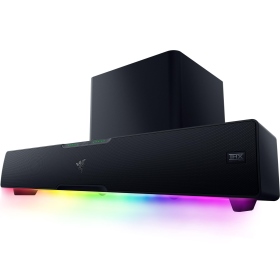 Razer Leviathan V2 Pro/藍牙5.2/人工智慧頭部追蹤功能/THX 環繞音效/5個全音域驅動單體