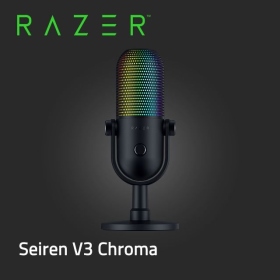 Razer Seiren V3 Chroma 魔音海妖 麥克風/數位增益限幅器/內建防震器/多功能輕觸靜音感應器