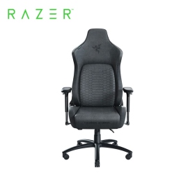 Razer Iskur 人體工學電競椅(布織灰)/首創可調式腰部支撐系統/自調式座椅/4D扶手/含頭枕(組裝後寄送)