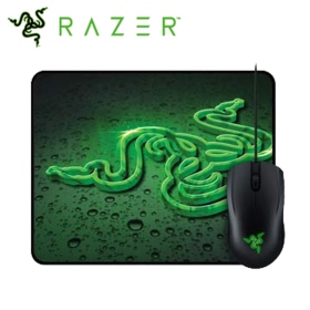 Razer Abyssus 地獄狂蛇2000光學滑鼠/有線/2000dpi + 重裝甲蟲鼠墊(控制)組