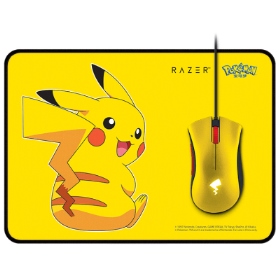 【寶可夢限定款】Razer Pikachu 皮卡丘限定款 電競滑鼠滑鼠墊套裝 有線/6400DPI