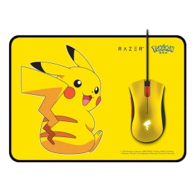 【寶可夢限定款】Razer Pikachu 皮卡丘限定款 電競滑鼠滑鼠墊套裝 有線/6400DPI