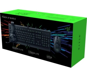 Razer Power Up Bundle三合一組合包(Cynosa Lite鍵盤/Viper滑鼠/Kraken X Lite耳機)