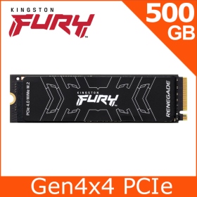 金士頓 FURY Renegade 500G/Gen4 PCIe*4/讀:7300/寫:3900/TLC/電