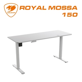 Cougar Royal Mossa 150 電動升降桌（白色）/4段記憶模式/承載80公斤/人體工學/二節式單馬達