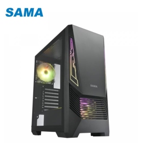 SAMA MG-I 顯卡長34.5/CPU高16/A.RGB面板燈條/玻璃透側/ATX