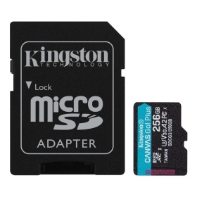 金士頓 Canvas Go 256G micro SDXC / R:170 W:90 / 終保 / 附轉卡 (SDCG3/256GB)