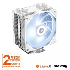 ID-COOLING SE-224-XTS WHITE 散熱器/4導管/高15.1/白色上蓋/白扇(白光)【WXHZ】