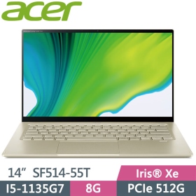 Acer SF514-55T-56MP【金】i5-1135G7/8G/512G/Iris Xe /觸控/Win10 輕薄