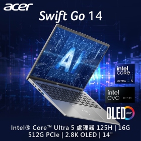 Acer SFG14-73-53HY〈銀〉Ultra 5-125H/16G/512G/14吋