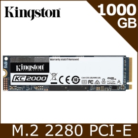 【搭機價】金士頓 KC2000 1TB/M.2 PCIe 2280/讀:3200M/寫:2200M/TLC顆粒/加密功能/五年保