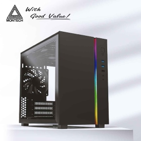 Montech SKY ONE MINI 黑 顯卡長31.5/U高16.3/玻璃透側/M-ATX(限24.4*24.4)