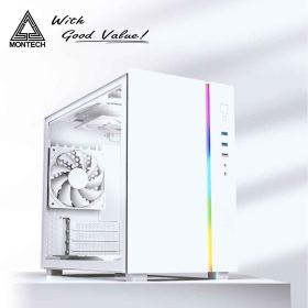 Montech SKY ONE MINI 白 顯卡長31.5/U高16.3/玻璃透側/M-ATX(限24.4*24.4)