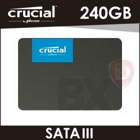 美光Micron Crucia BX500 240G/2.5" 7mm/讀:540M/寫:500M/TLC顆粒【三年保】