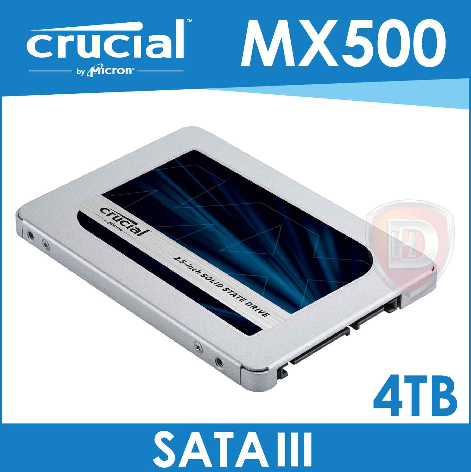 霐道電腦-【HD數位3C】 - SSD-MX5004TB 美光Micron Crucia MX500 4TB