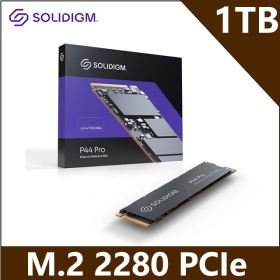 Solidigm P44 Pro 1TB/Gen4 讀:7000M/寫:6500M/ DRAM快取/五年