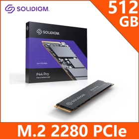 Solidigm P44 Pro 512G/Gen4 讀:7000M/寫:4700M/ DRAM快取/五年