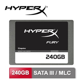 Kingston金士頓 HyperX FURY 240G 2.5吋 SSD 固態硬碟(SHFS37A/240G)