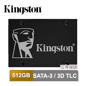 金士頓 SKC600 512G/2.5" 7mm/讀:550M/寫:520M/SMI/3D TLC【五年】