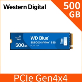WD 藍標 SN5000 500GB/Gen4 PCIe 4.0/讀:5000/寫:4000/TLC【五年