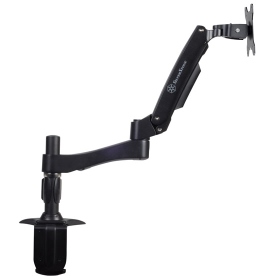 銀欣 SST-ARM11BC單螢幕桌上型懸掛架/可調扭力式懸臂,多重性調整/黑.台製