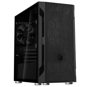 銀欣 FARA H1M 黑 顯卡長32/CPU高16/鋼化玻璃/120mm 風扇 x 1/Micro-ATX(SST-FAH1MB-G)
