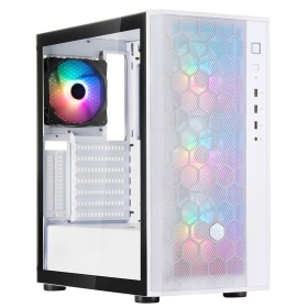 銀欣 FARA R1 PRO V2 白 鋼化玻璃側版 顯卡長34/CPU高16.7/4*A.RGB風扇/ATX(SST-FAR1W-PRO-V2)