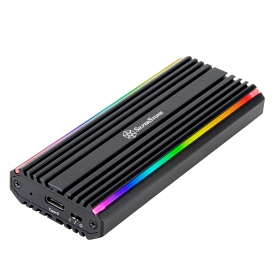 銀欣 MS13 M.2 NVMe/SATA 固態硬碟外接盒 Type-C/鋁合金/10Gbps/RGB