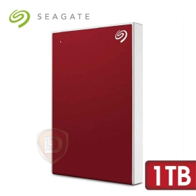 Seagate Backup Plus Slim 1TB(櫻桃紅)【2.5吋外接】(U3.1 Gen1/三年)(STHN1000403)