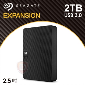 Seagate Expansion 2TB(新黑鑽)【2.5吋外接】(USB3.0/三年保.三年救援)(STKM2000400)