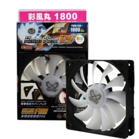 Scythe Kaze Flex 120 彩風丸1800 PWM/300-1800RPM/吸震膠墊(SU1225FD12HR-RNP)