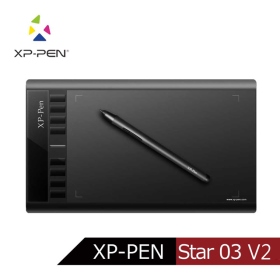 XP-PEN Star03 V2 專業繪圖板/10X6吋/8192階感壓/隨插即用/左右手可切換設定