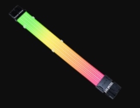 聯力 Strimer Wireless GPU 2x8-PIN 發光線(PW8-1W) 需搭配控制
