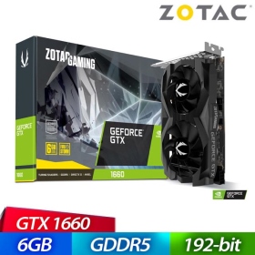 【限組裝】ZOTAC GTX1660 Twin Fan 6G(T16600F-10L)(1785MHz/17.3cm/註四年)