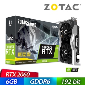 ZOTAC RTX2060 AMP 6G(T20600D)(1800MHz/21cm/註四年)