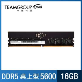 十銓 單條 16GB DDR5 5600/CL46 (TED516G5600C4601)