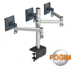 FOGIM TKLA-6033-S(三螢幕)(夾桌)(懸臂式)承載30KG/台製終保