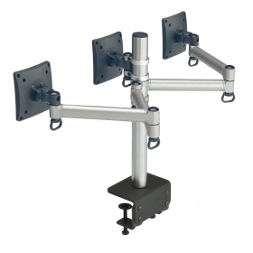 FOGIM TKLA-6033C1-S(三螢幕)(夾桌)(懸臂式)承載30KG/台製終保