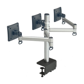 FOGIM夾桌懸臂式液晶螢幕支架(三螢幕)