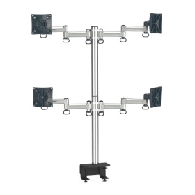 FOGIM夾桌懸臂式液晶螢幕支架(四螢幕)