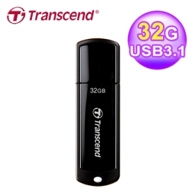 創見 TS32GJF700 32G拔蓋式黑色USB3.2 Gen1隨身碟 五年保