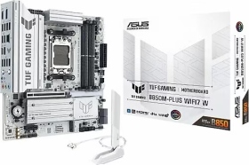 華碩 TUF GAMING B850M-PLUS WIFI7 W(M-ATX/LAN2.5G+Wi-Fi 7/註五年/白)14+2+1相